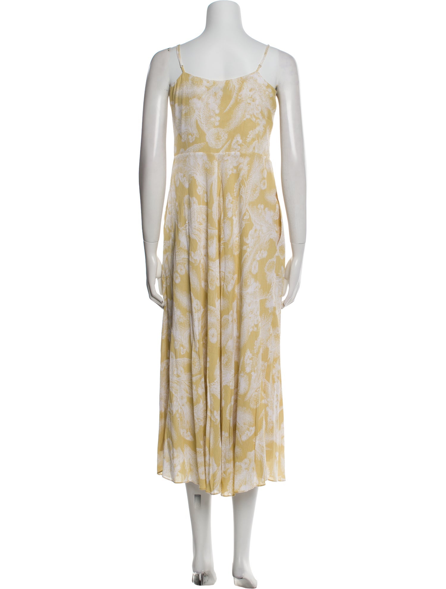 Vince Floral Print Long Dress